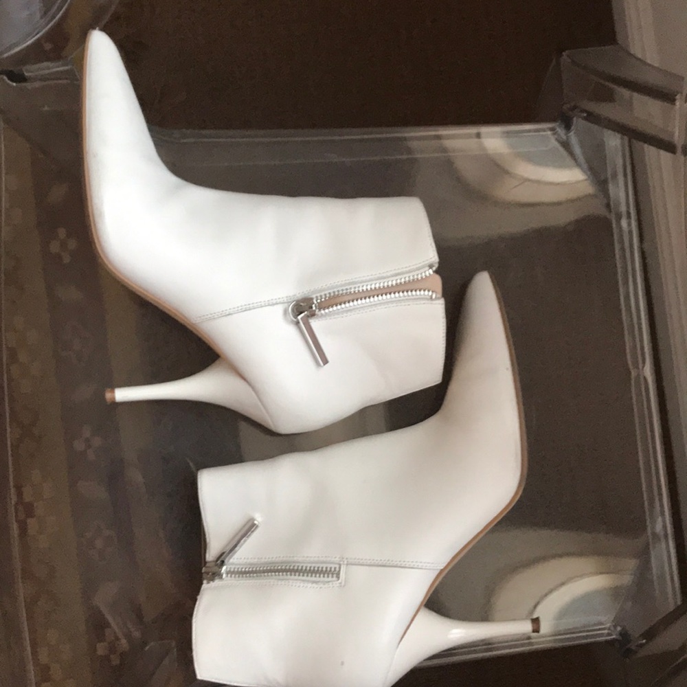 White Mark Fisher leather booties